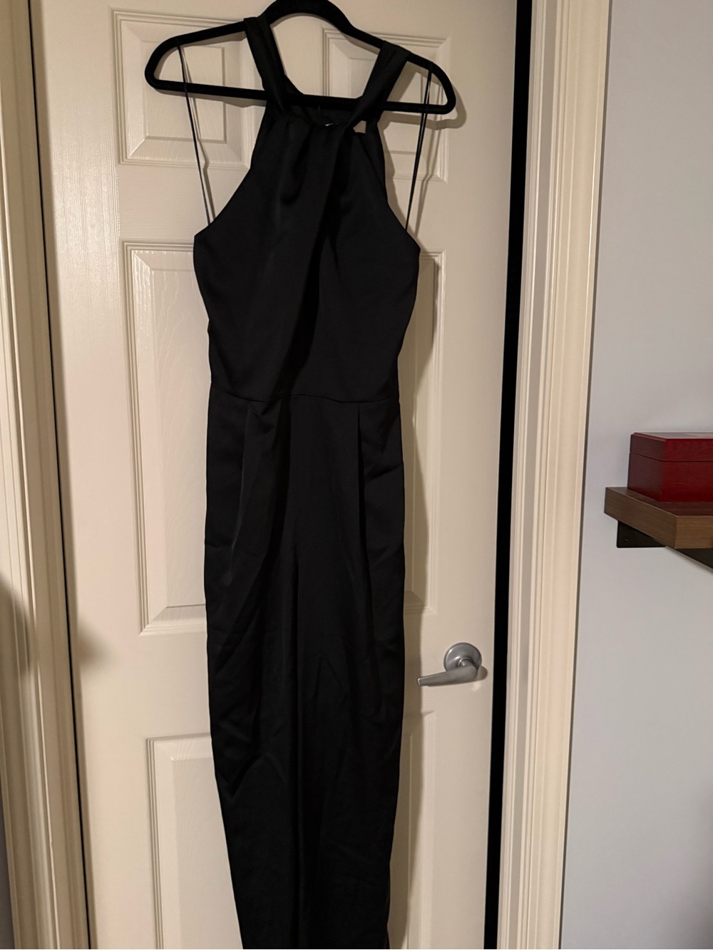 Classic Black Halter Pantsuit